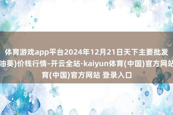 体育游戏app平台2024年12月21日天下主要批发商场S33(油葵)价钱行情-开云全站·kaiyun体育(中国)官方网站 登录入口