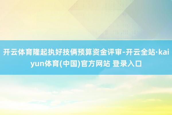 开云体育隆起执好技俩预算资金评审-开云全站·kaiyun体育(中国)官方网站 登录入口